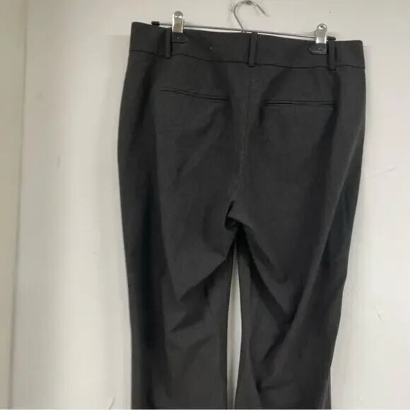Ann Taylor Grey Straight Leg Womens Trouser Dress Pants 4 Career Office Work - Picture 2 of 3